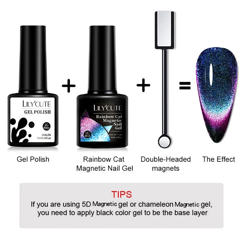 10PCS/SET Cat Magnetic Gel Nail Polish Set