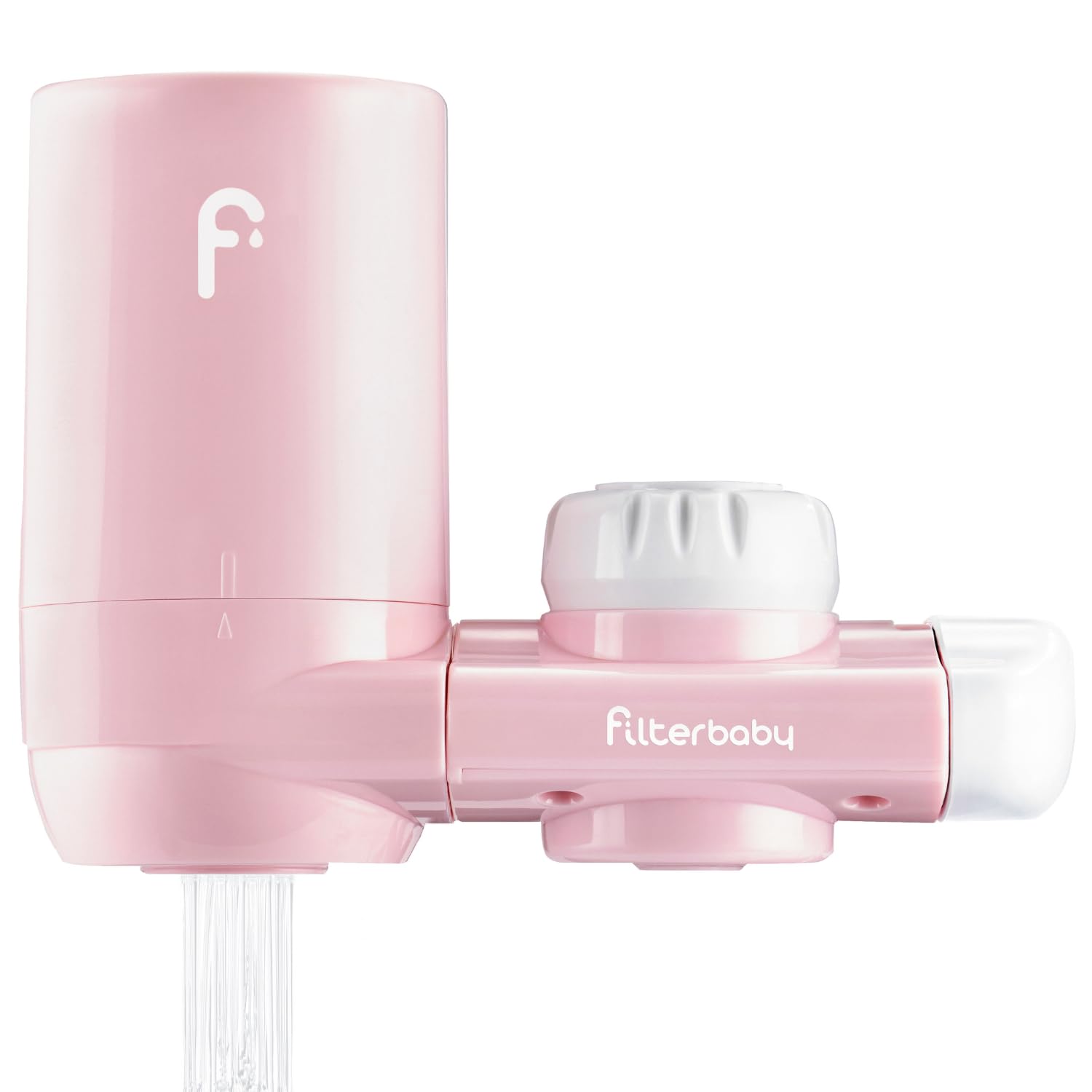 Faucet-Mounted Water Filter for Skin Care - Hydrate & Brighten Skin While It Cleans - Targets, Heavy Metals - Fits Most Standard US Faucets - Three Settings - Pink