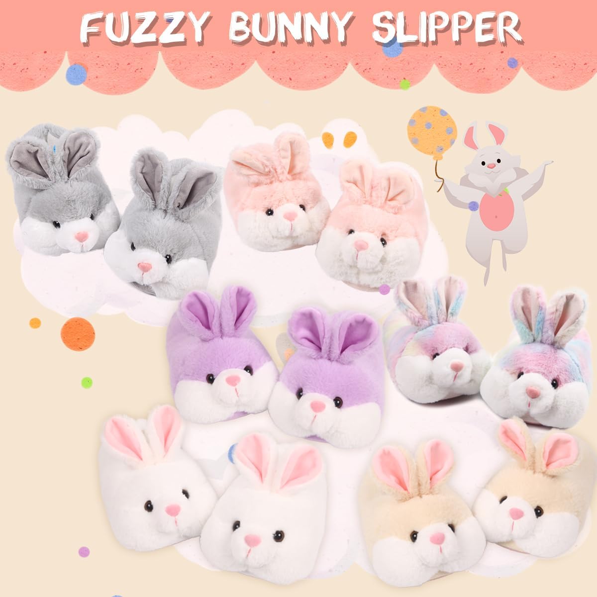 Classic Bunny Slippers for Women