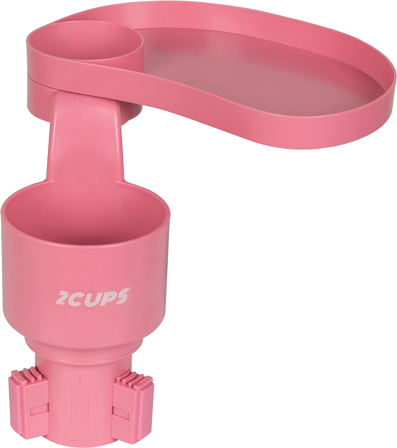 Car Cup Holder Expander and Attachable Tray, Fits Yeti/Hydroflasks/Nalgene 16-40 Oz. Dual Cup Holder with Adjustable Swivel Tray. Organizer Table for Car, Truck, Automotive