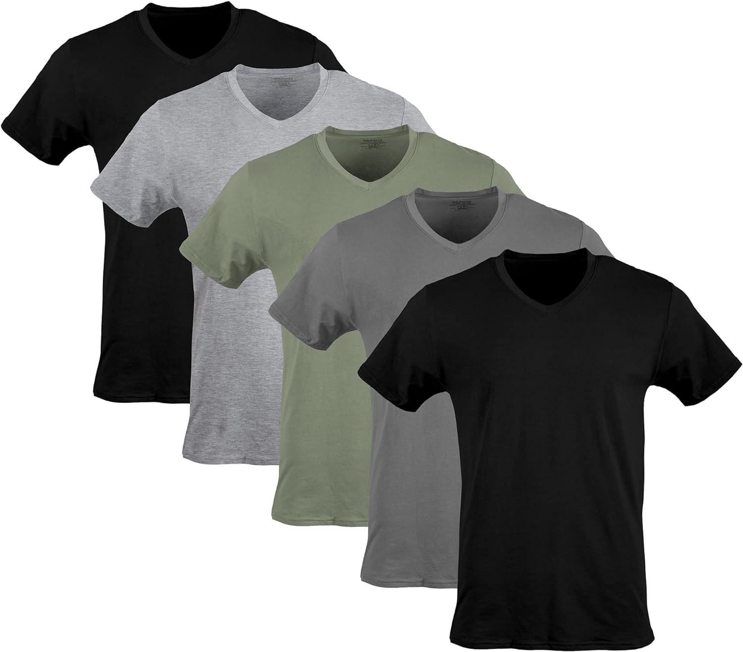 Men'S V-Neck T-Shirts, Multipack, Style G1103