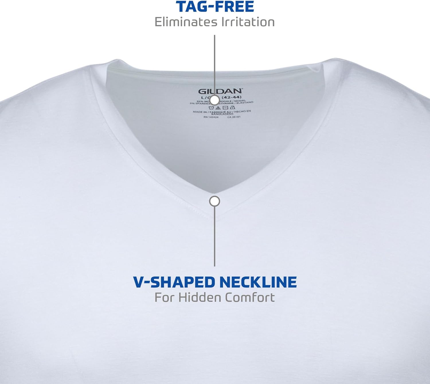 Men'S V-Neck T-Shirts, Multipack, Style G1103