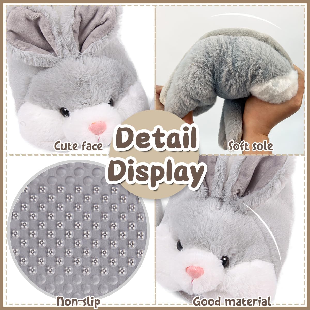 Classic Bunny Slippers for Women
