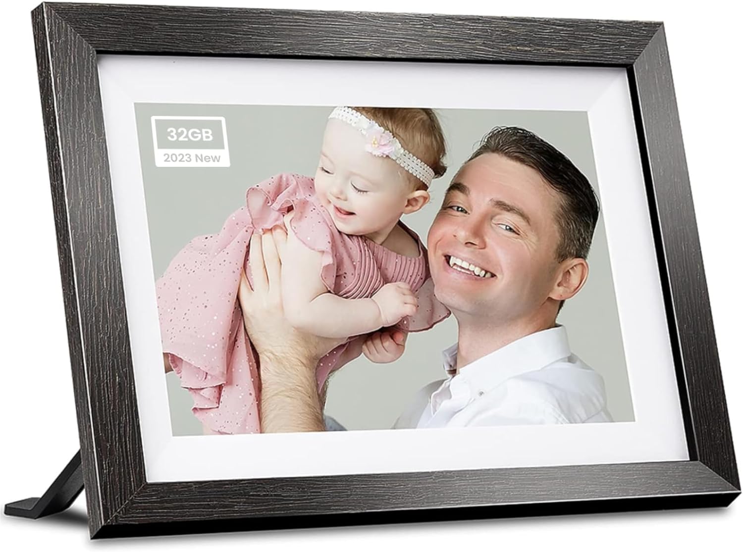 32GB Frameo Digital Picture Frame, 10.1 Inch Wifi Digital Photo Frame, 1280X800 IPS Touch Screen, Send Photos/Videos via Free App from Anywhere(Black)