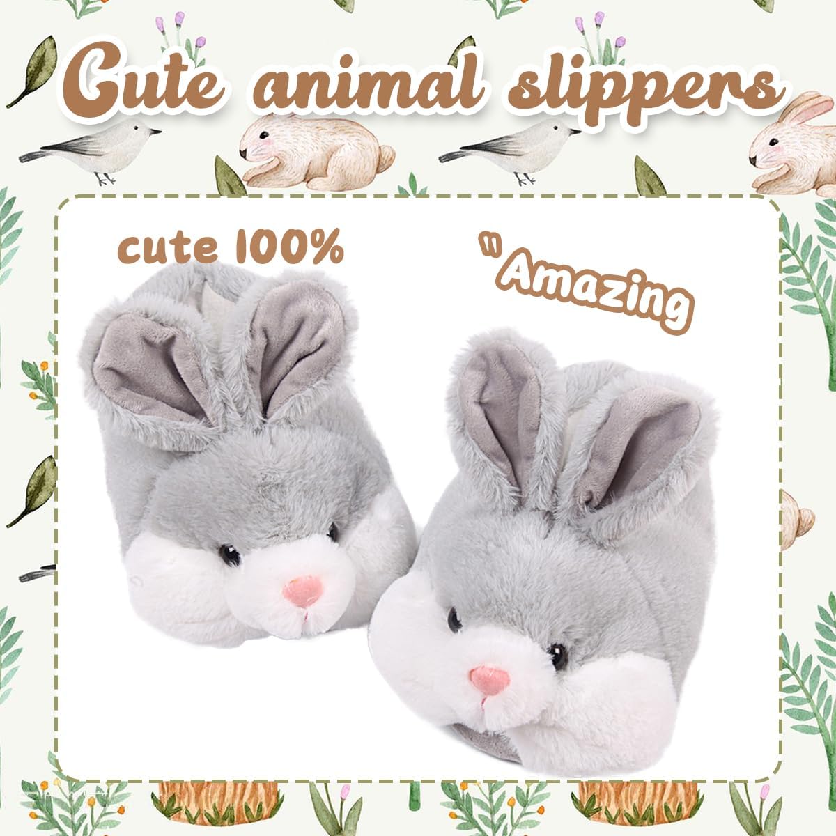 Classic Bunny Slippers for Women