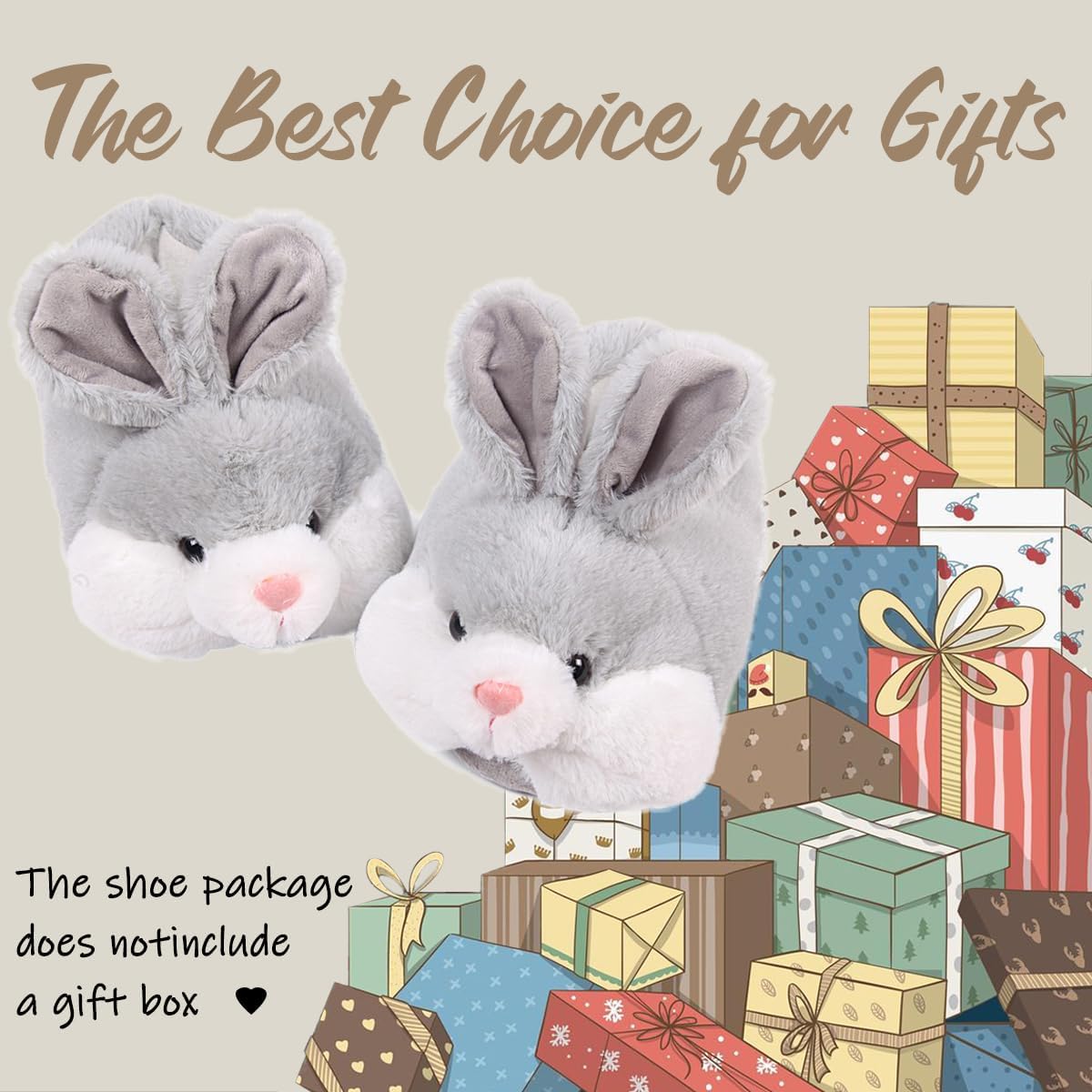 Classic Bunny Slippers for Women