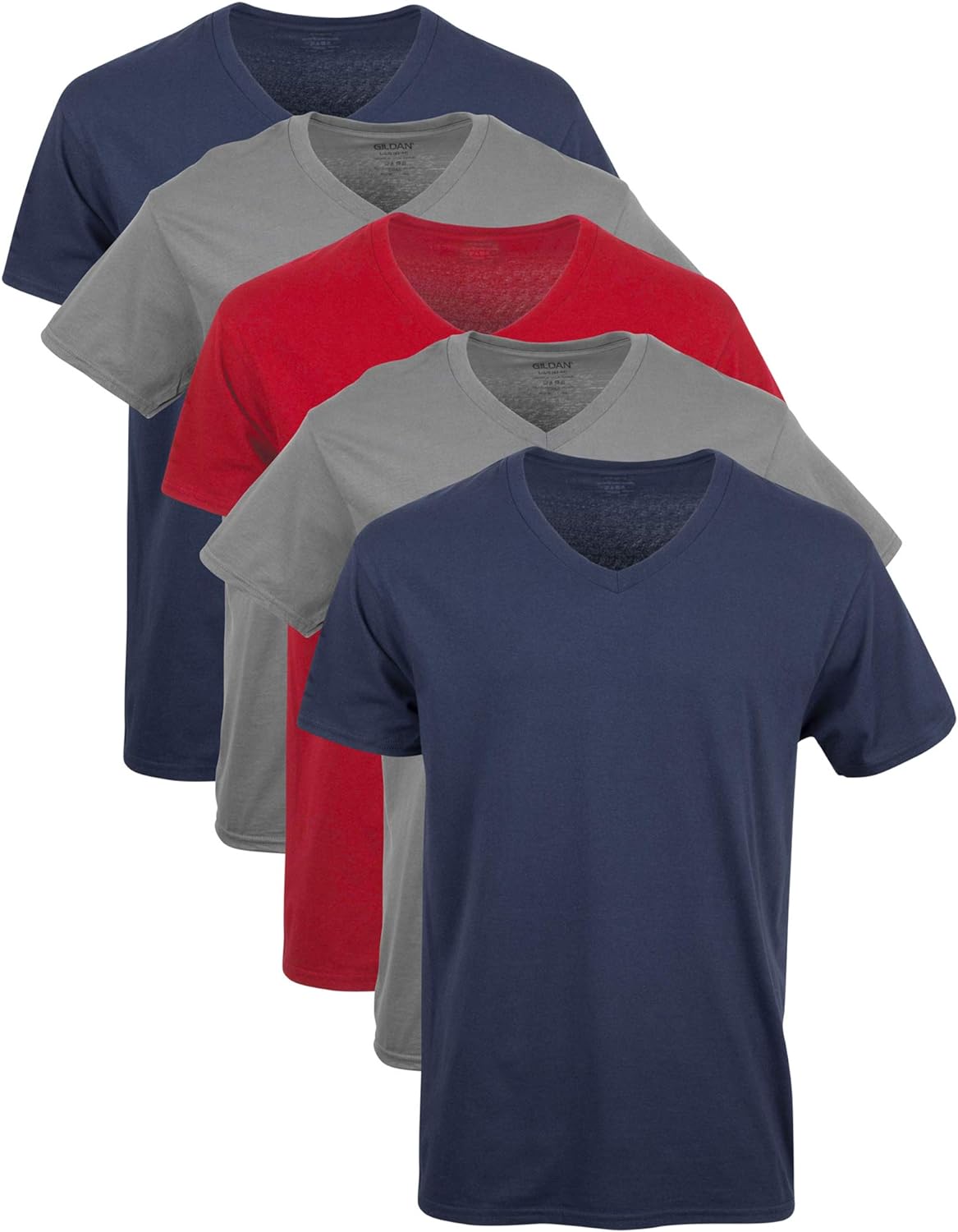 Men'S V-Neck T-Shirts, Multipack, Style G1103