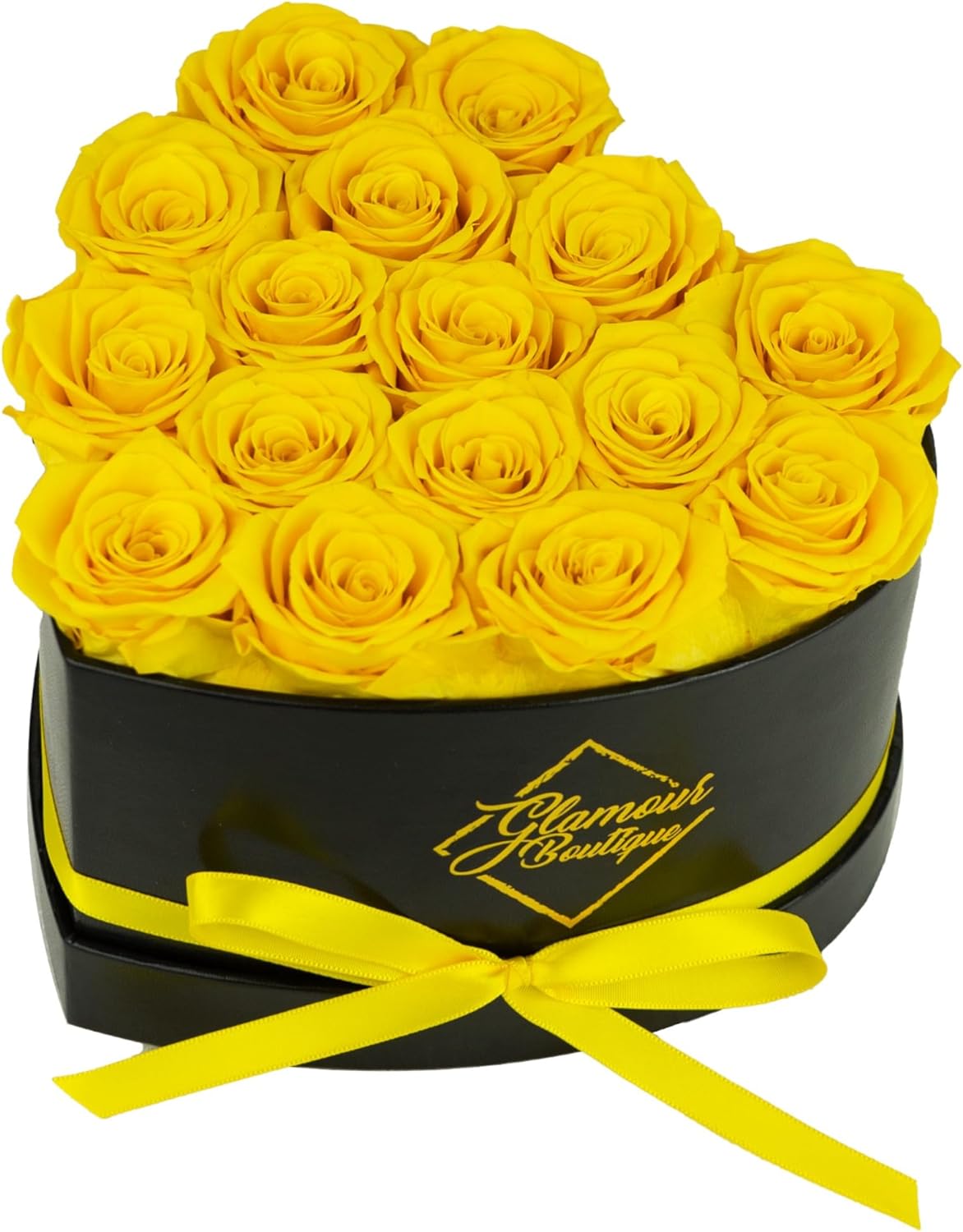 27-Piece Forever Flowers Heart Shape Box - Preserved Roses, Immortal Roses That Last a Year - Eternal Rose Preserved Flowers for Delivery Prime Mothers Day & Valentines Day - Pink