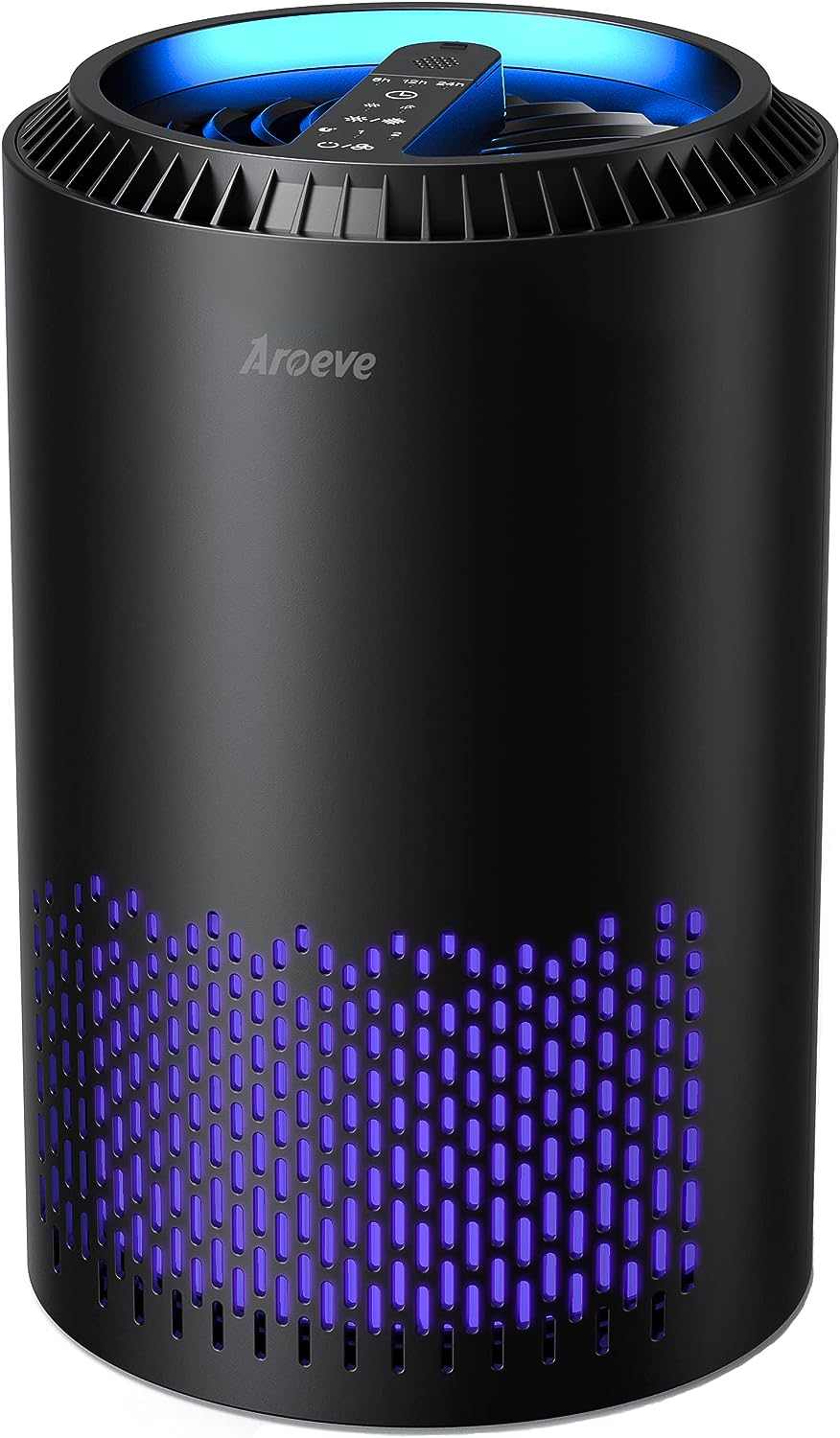 Air Purifiers for Home, HEPA Air Purifiers Air Cleaner for Smoke Pollen Dander Hair Smell Portable Air Purifier with Sleep Mode Speed Control for Bedroom Office Living Room, MK01- White