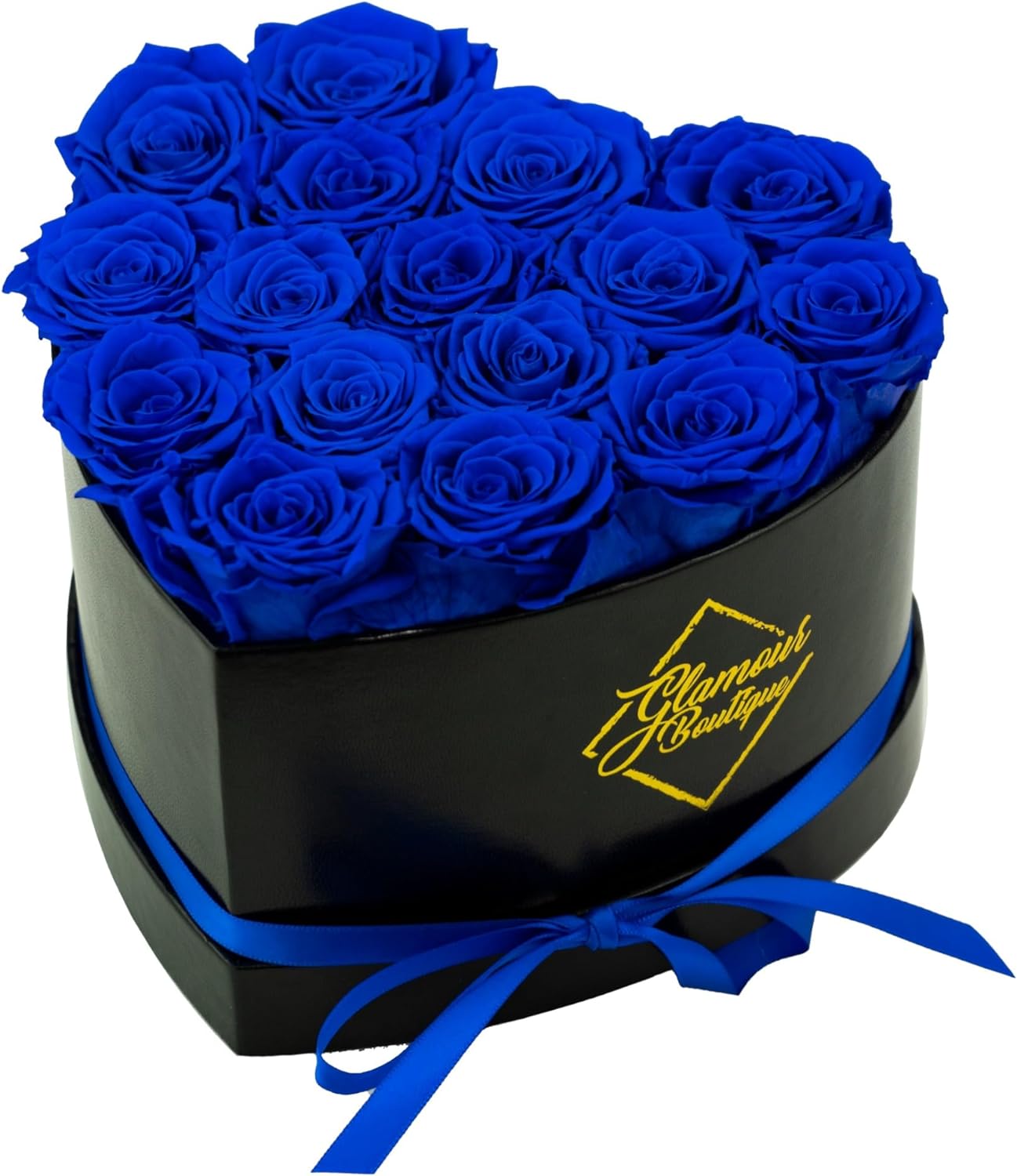27-Piece Forever Flowers Heart Shape Box - Preserved Roses, Immortal Roses That Last a Year - Eternal Rose Preserved Flowers for Delivery Prime Mothers Day & Valentines Day - Pink