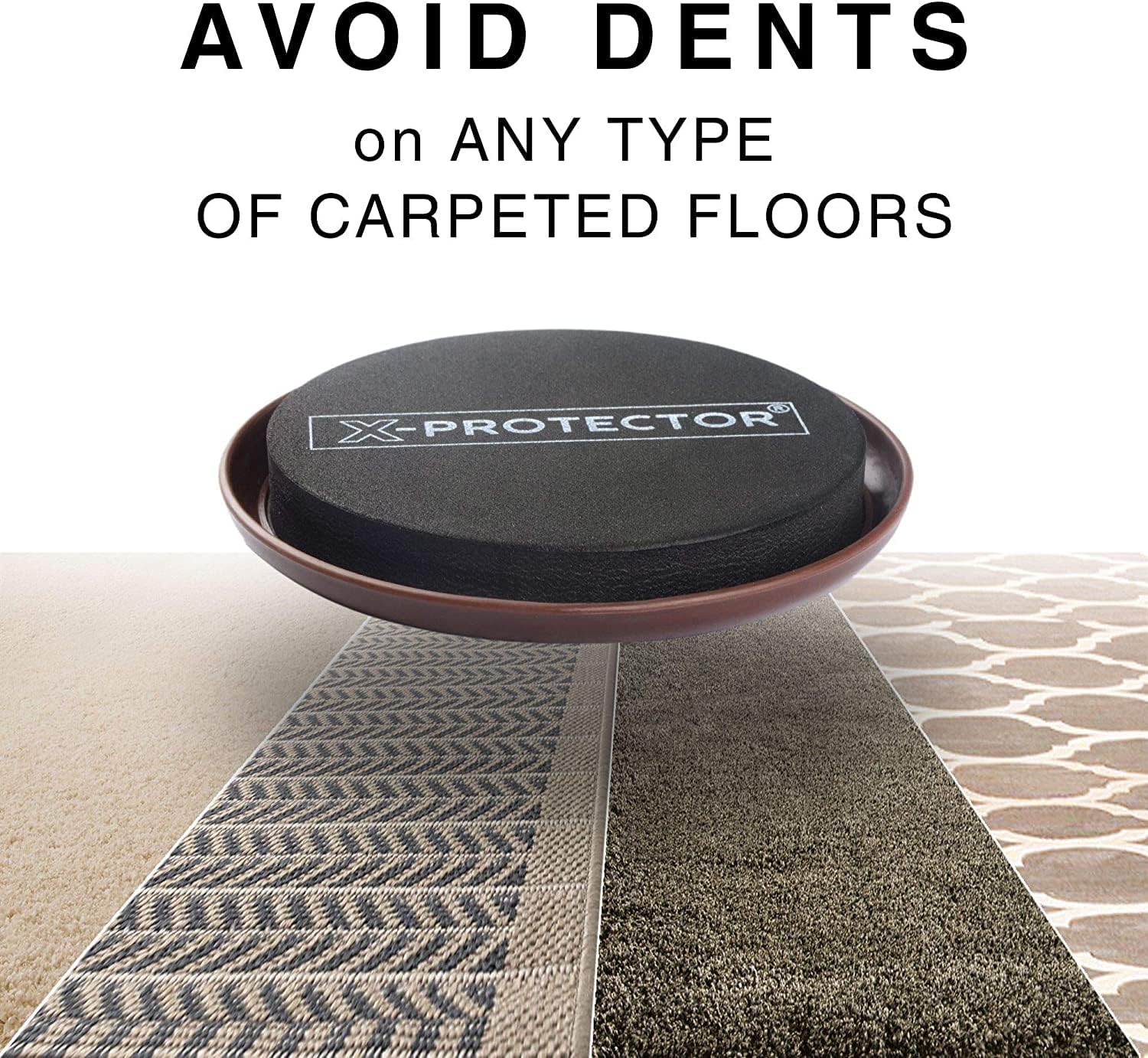 Furniture Sliders for Carpet - 16 PCS Best Heavy Moving Pads 3 1/2" - Sliders for Furniture. Move Your Furniture Easy with Reusable Furniture Movers Sliders for Carpets!