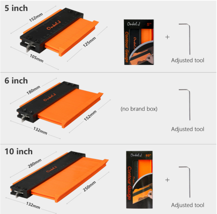 Profile gauge carpentry measurement