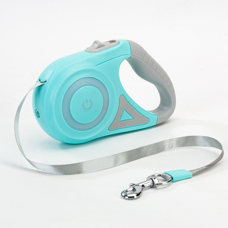 LED Flashlight Retractable Dog Leash