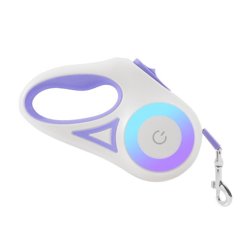 LED Flashlight Retractable Dog Leash