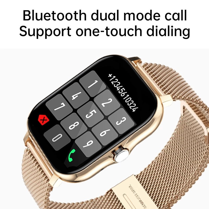 Heart Rate Monitoring Smart Watch with Bluetooth Call Support