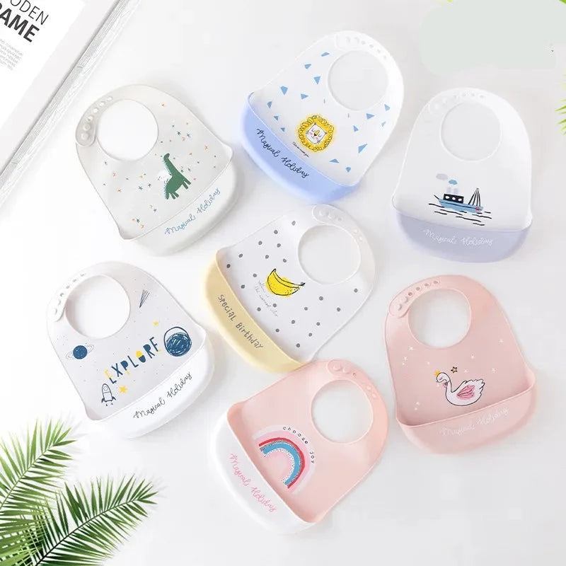 Soft Silicone Baby Bibs