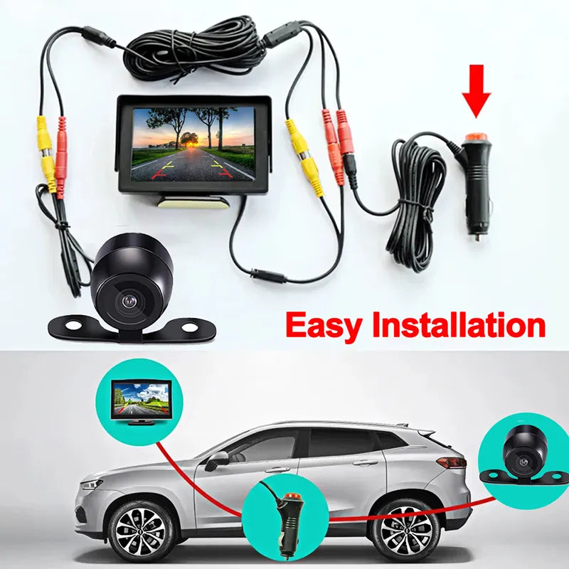 4.3 Inch Car Reverse Monitor Rear View Camera