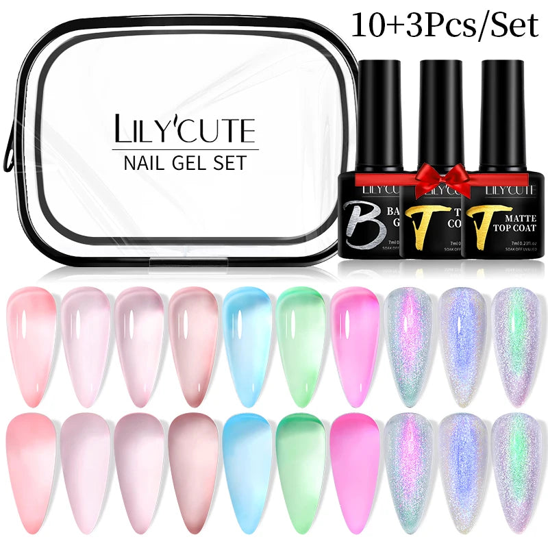 10PCS/SET Cat Magnetic Gel Nail Polish Set