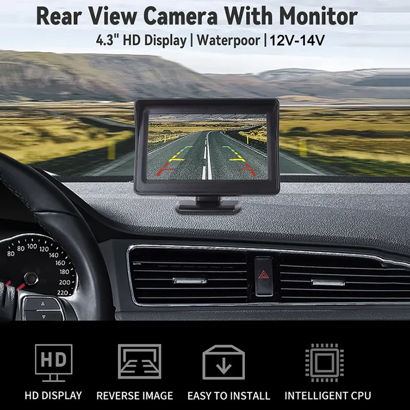 4.3 Inch Car Reverse Monitor Rear View Camera