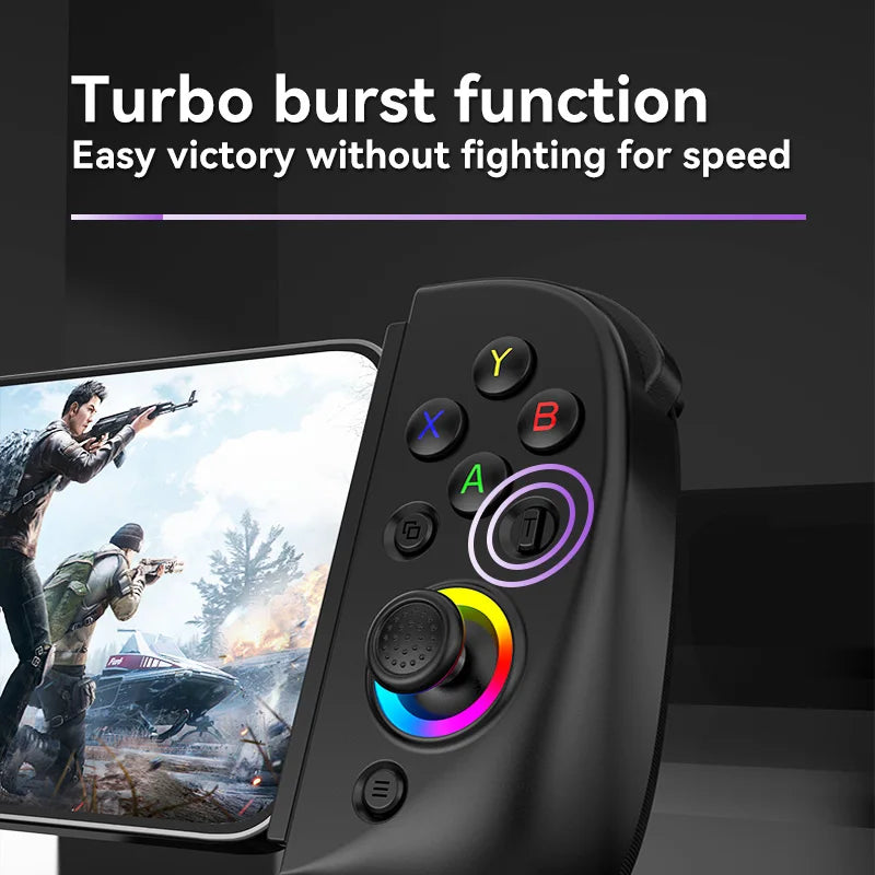 D8 Telescopic Game Controller with Turbo/6-axis Gyro/Vibration Gamepad