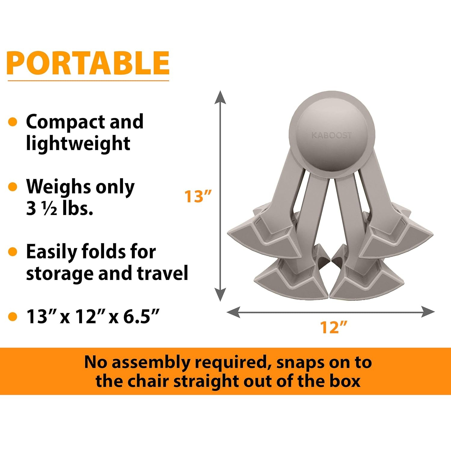 Booster Seat for Dining Table, Natural – Goes under the Chair – Portable Chair Booster for Toddlers and Grown Ups