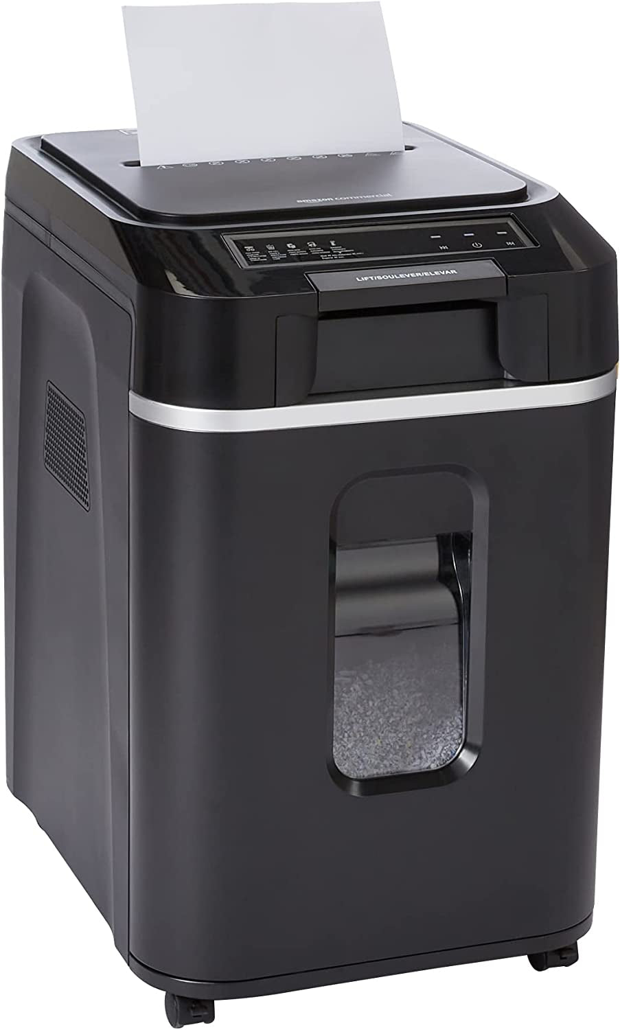 8 Sheet Cross Cut Paper and Credit Card Shredder with 4.1 Gallon Bin, Black