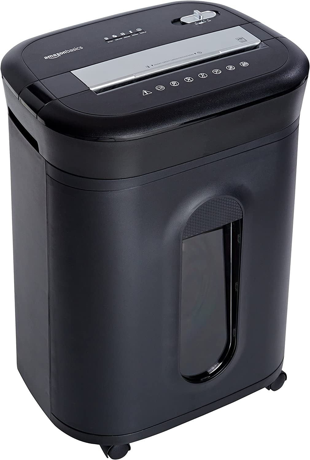 8 Sheet Cross Cut Paper and Credit Card Shredder with 4.1 Gallon Bin, Black