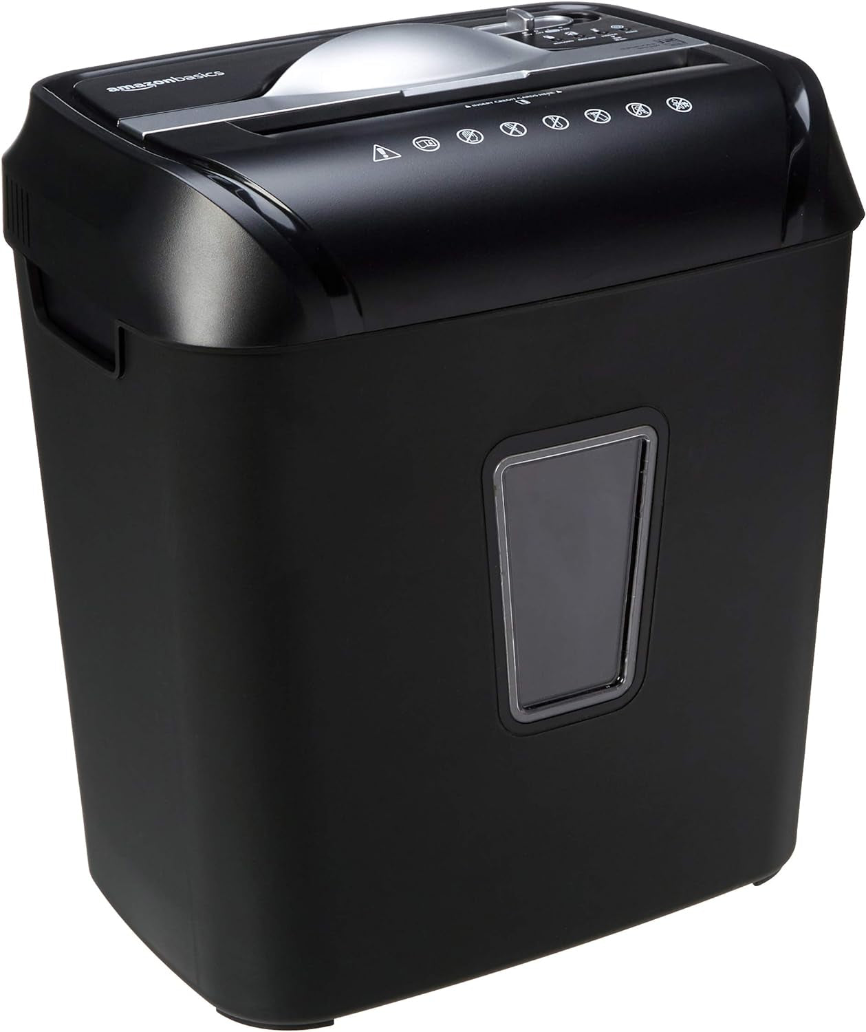 8 Sheet Cross Cut Paper and Credit Card Shredder with 4.1 Gallon Bin, Black