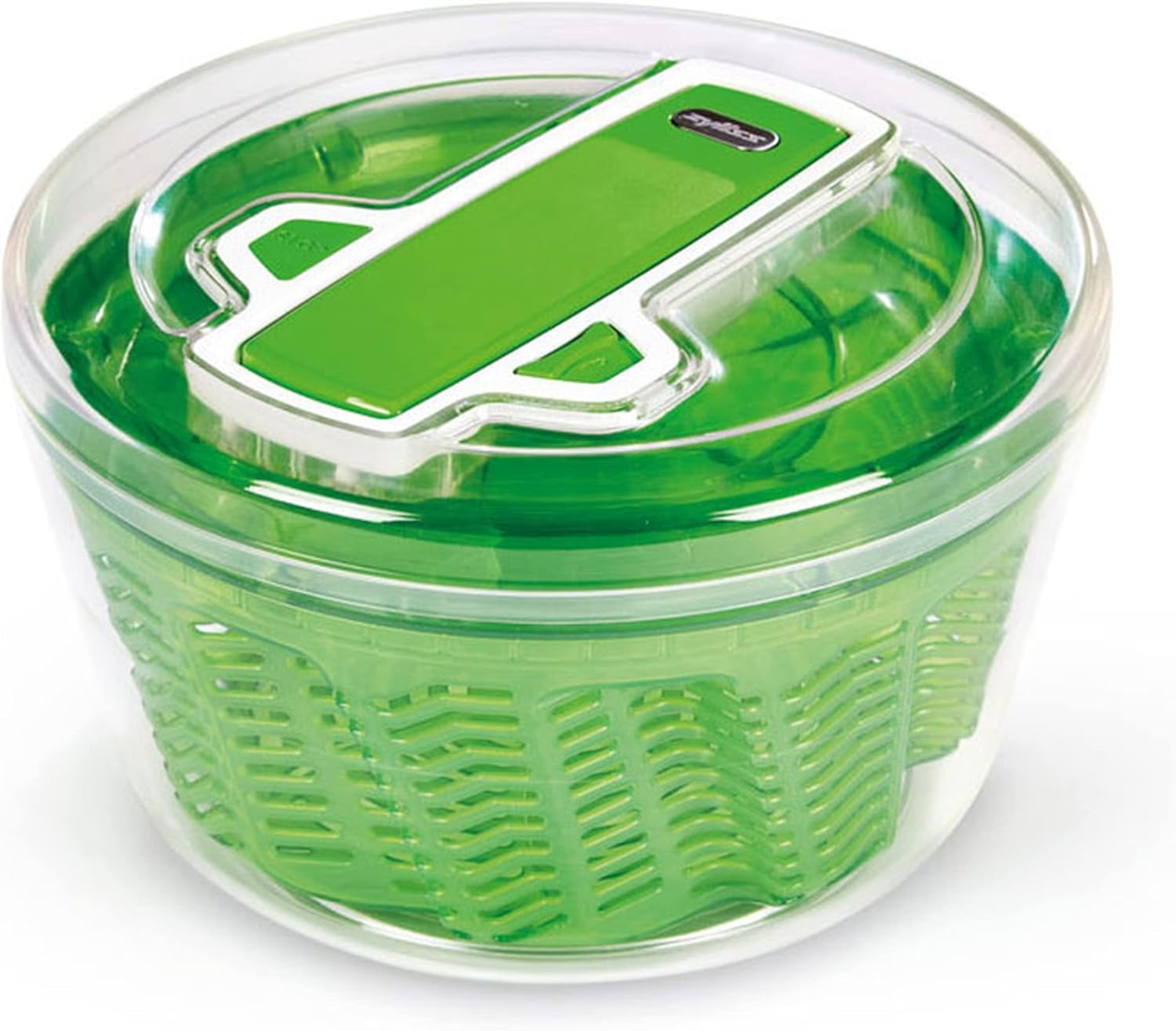 Easy Spin 2 Aquavent Salad Spinner - BPA Free Lettuce & Vegetable Spinner - Easy Spin Lettuce Dryer - Salad Spinner with Aquavent Drying System - 4-6 Serving Salad Dryer - Green, Large