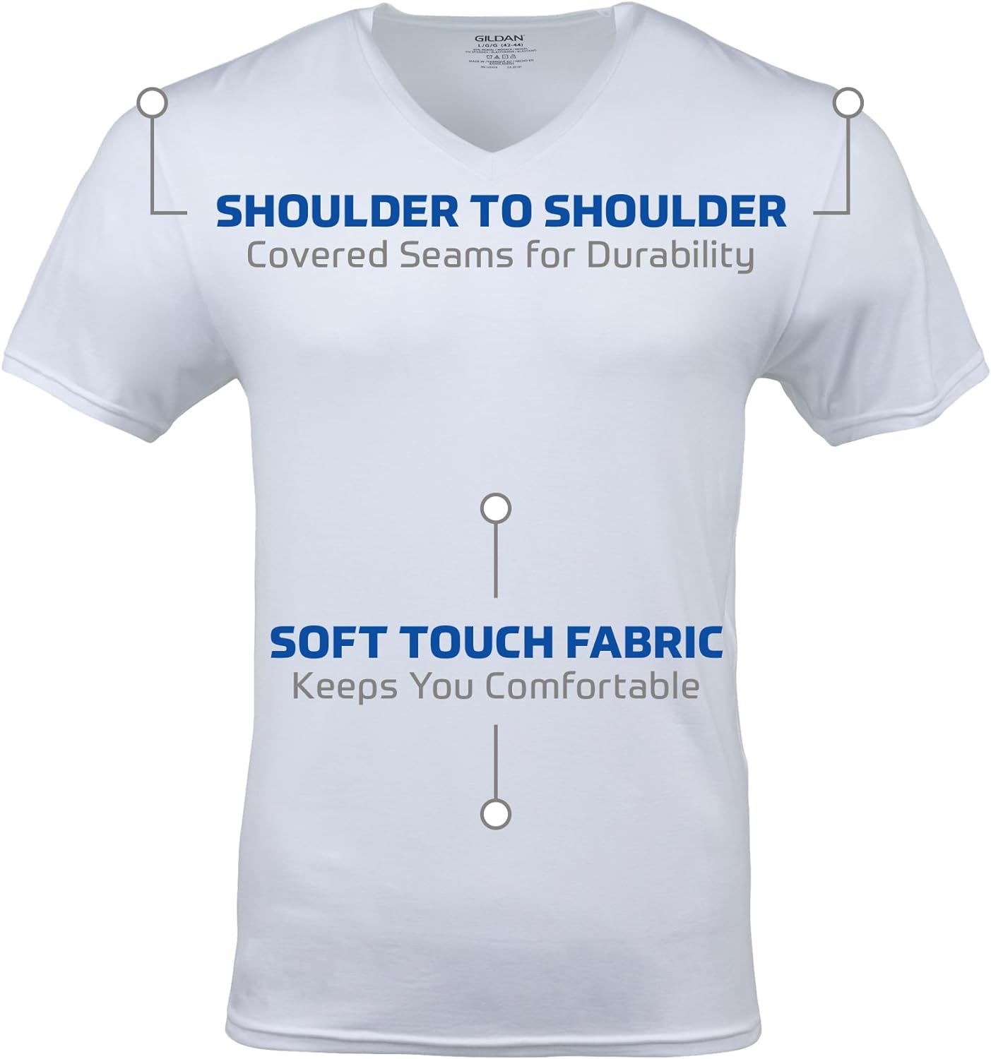 Men'S V-Neck T-Shirts, Multipack, Style G1103