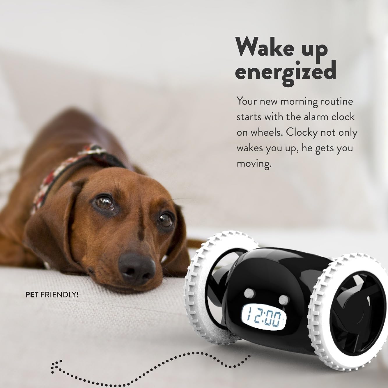 Rolling Alarm Clock