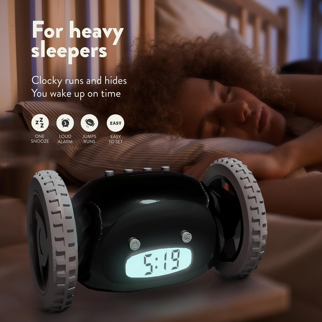 Rolling Alarm Clock