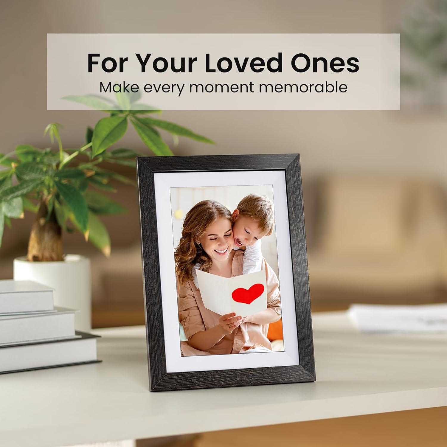 32GB Frameo Digital Picture Frame, 10.1 Inch Wifi Digital Photo Frame, 1280X800 IPS Touch Screen, Send Photos/Videos via Free App from Anywhere(Black)