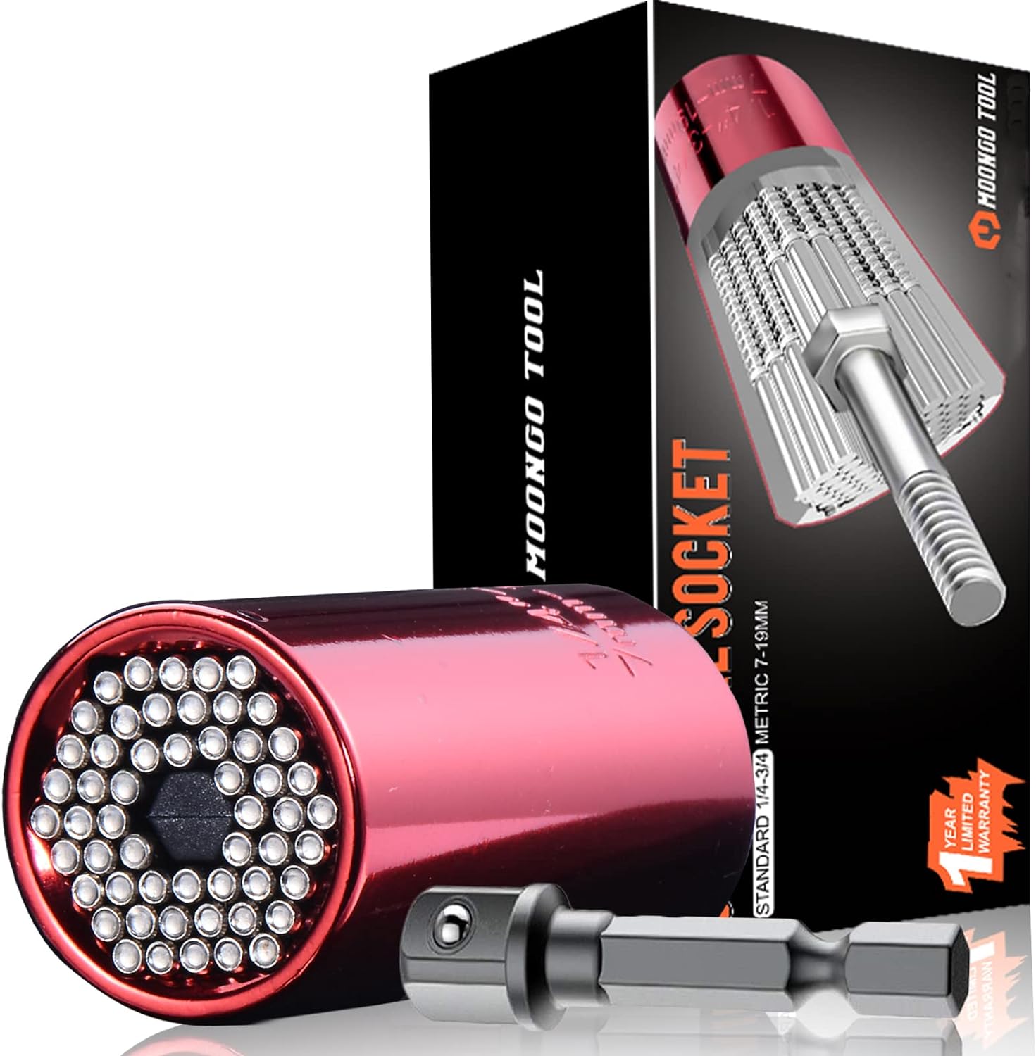 Super Universal Socket Tools Gifts for Men - Stocking Stuffers for Men, Mens Christmas Gifts, Cool Stuff Gadgets for Men Birthday Gifts for Dad Women Husband, Socket Set with Power Drill Adapter