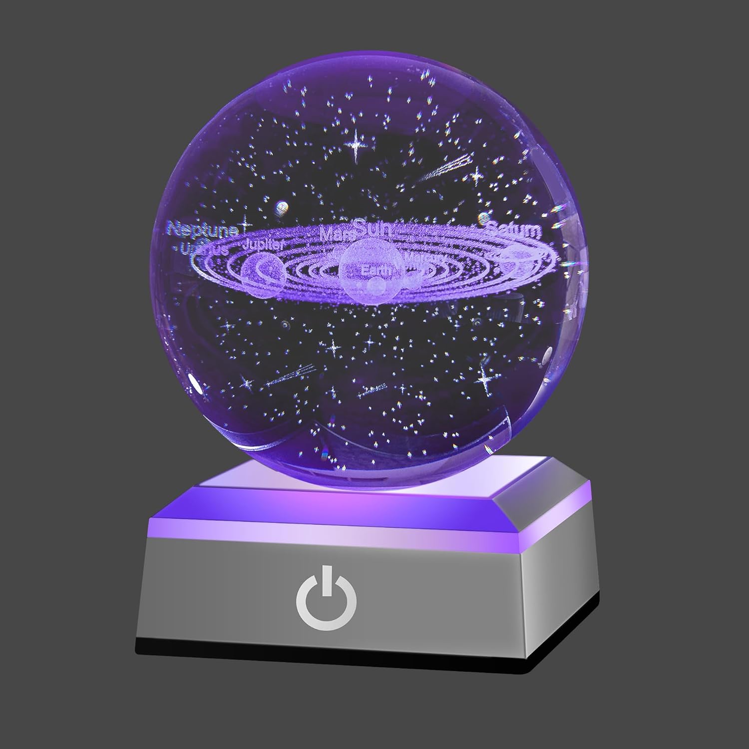 3D Rose Crystal Multicolor Nightlight - I Love You Decolamp - Perfect Valentines Day Gift Ideas for Her My Girlfriend Wife Mom - Unique Anniversary Birthday Presents