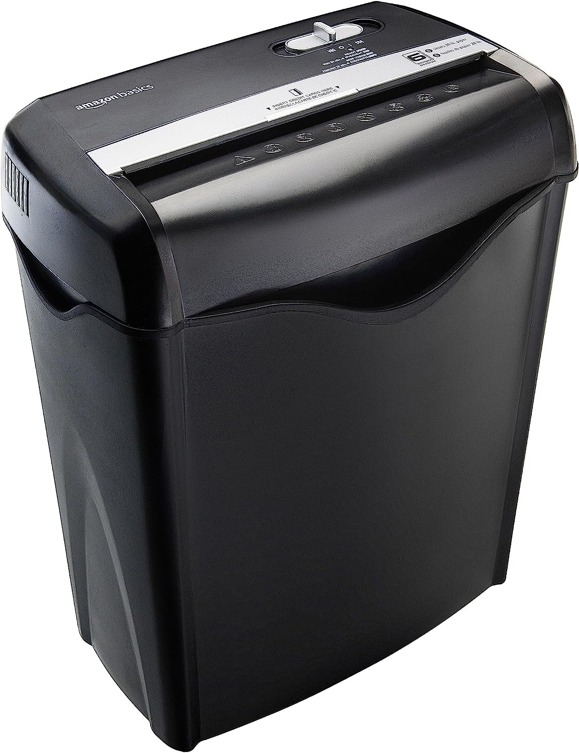 8 Sheet Cross Cut Paper and Credit Card Shredder with 4.1 Gallon Bin, Black