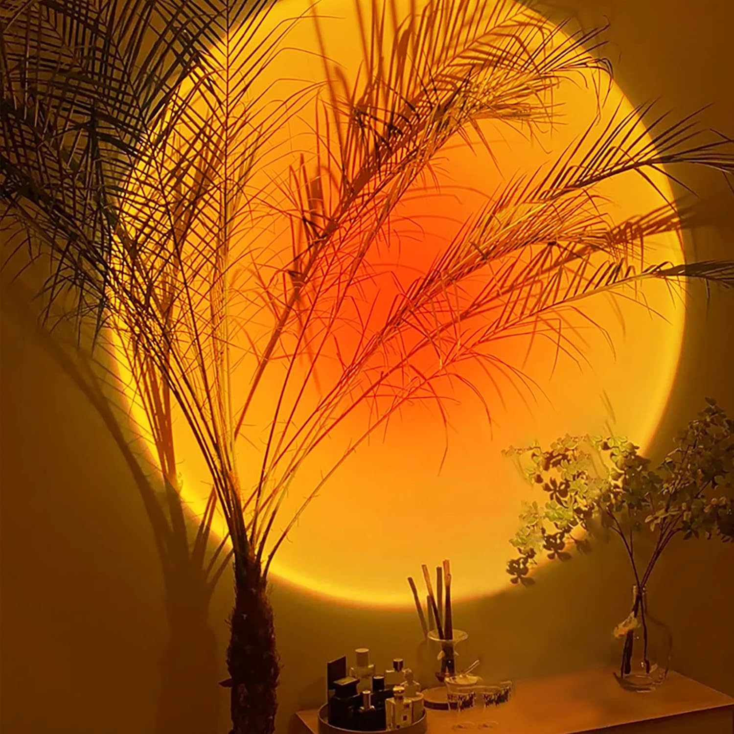 Sunset Lamp Projector, 180 Degree Rotation Sunset Projection Light Led Night Light Floor Lamp with USB Port,Sunset Lamps for Photography Party Bedroom Decor,Christmas Gifts for Women