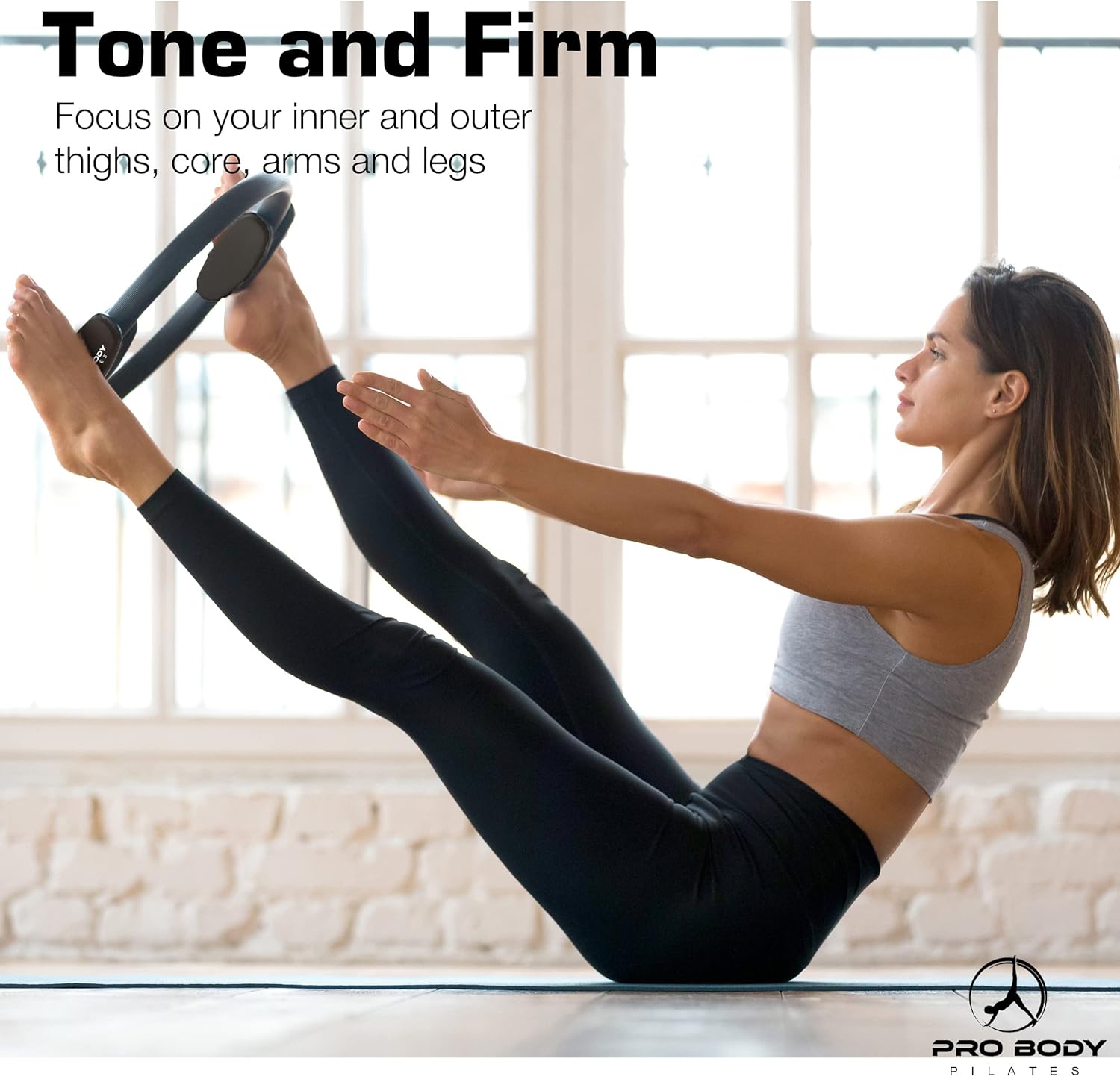 Ring Circle, Fitness Ring Magic Circle, Pilates Ring 14 Inch for Thigh Workout, Yoga Ring Thigh Toner, Inner Thigh Exercise Equipment for Women, Pilates Equipment Thigh Master