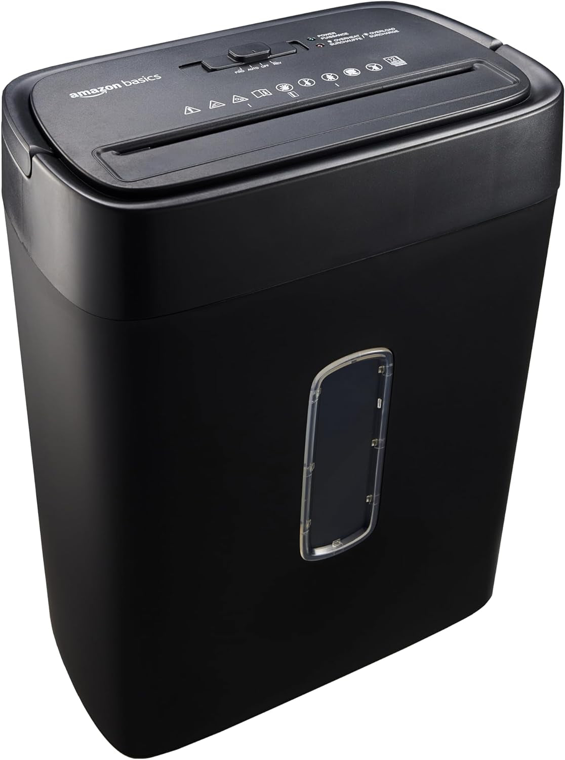 8 Sheet Cross Cut Paper and Credit Card Shredder with 4.1 Gallon Bin, Black