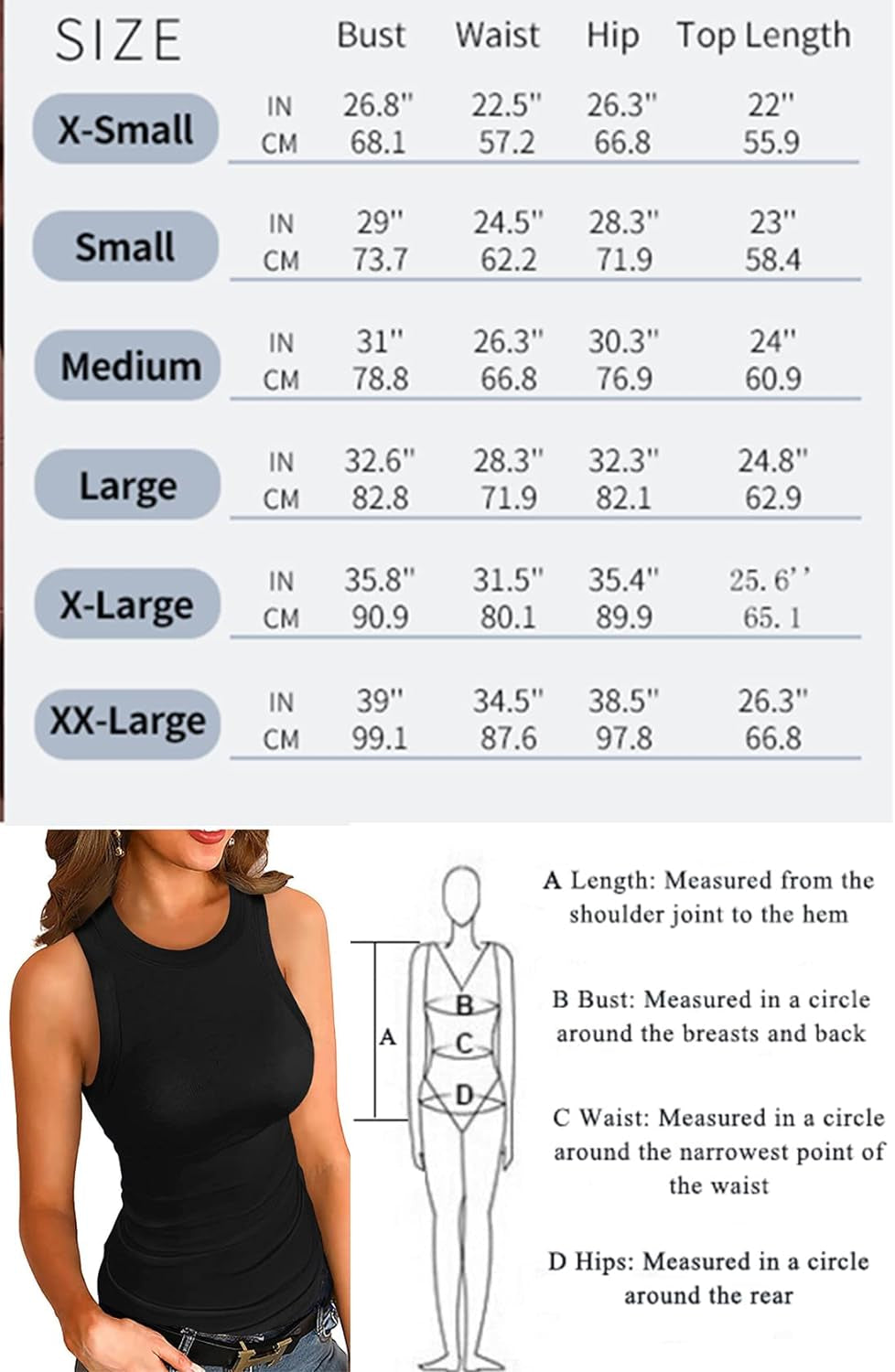 Women'S Slim Knit Sleeveless Racerback Casual Basic Ribbed Tank Tops Vest