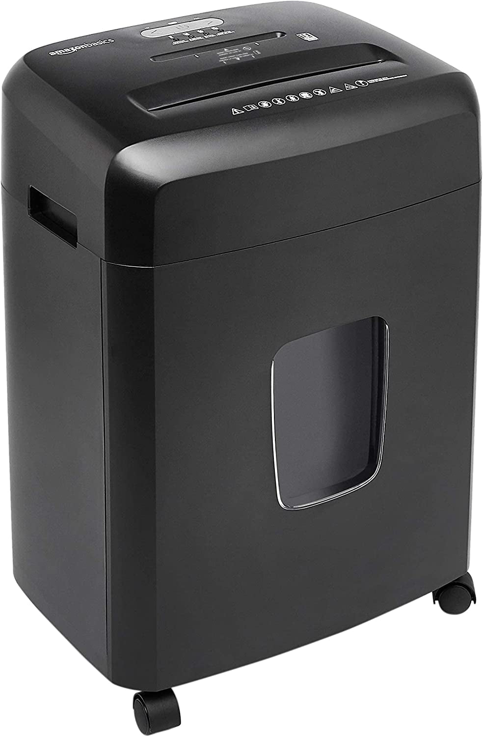 8 Sheet Cross Cut Paper and Credit Card Shredder with 4.1 Gallon Bin, Black