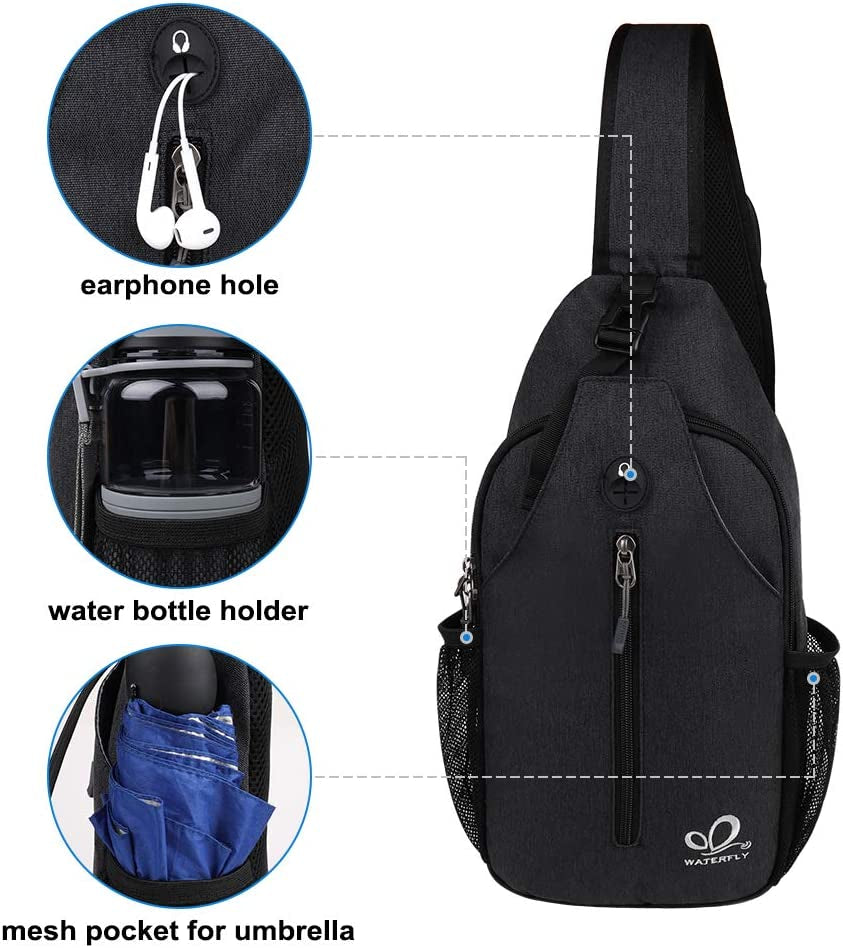 Crossbody Sling Backpack Sling Bag Travel Hiking Chest Bag Daypack