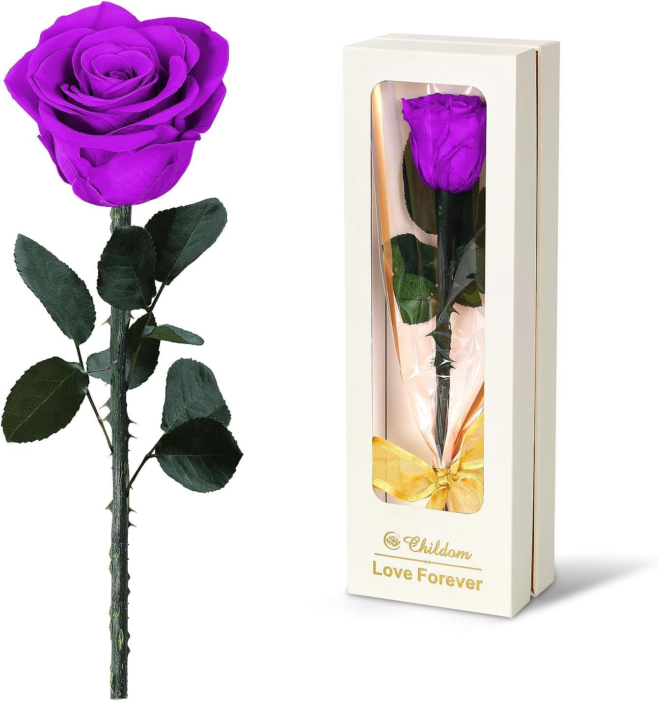 Mom Birthday Gifts for Women, Rose Flower Gifts for Her,Women Gifts for Christmas, Christmas Purple Rose Flower Gift,Mom Gifts for Mothers, Wife,Teen Girls,Grandma,Anniversary