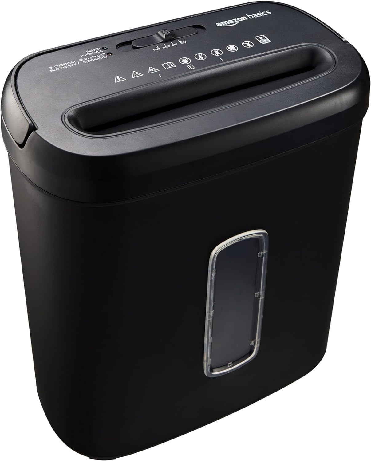 8 Sheet Cross Cut Paper and Credit Card Shredder with 4.1 Gallon Bin, Black