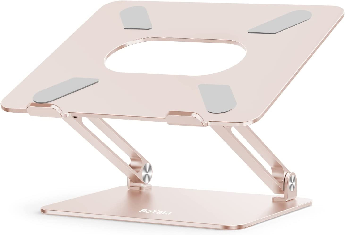 "Ultimate Laptop Stand: Adjustable, Heat-Vent, and Stylish Silver Design - Perfect for Macbook Pro/Air, Surface Laptop, and More!"